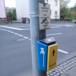 ドイツの横断歩道にあるボタン