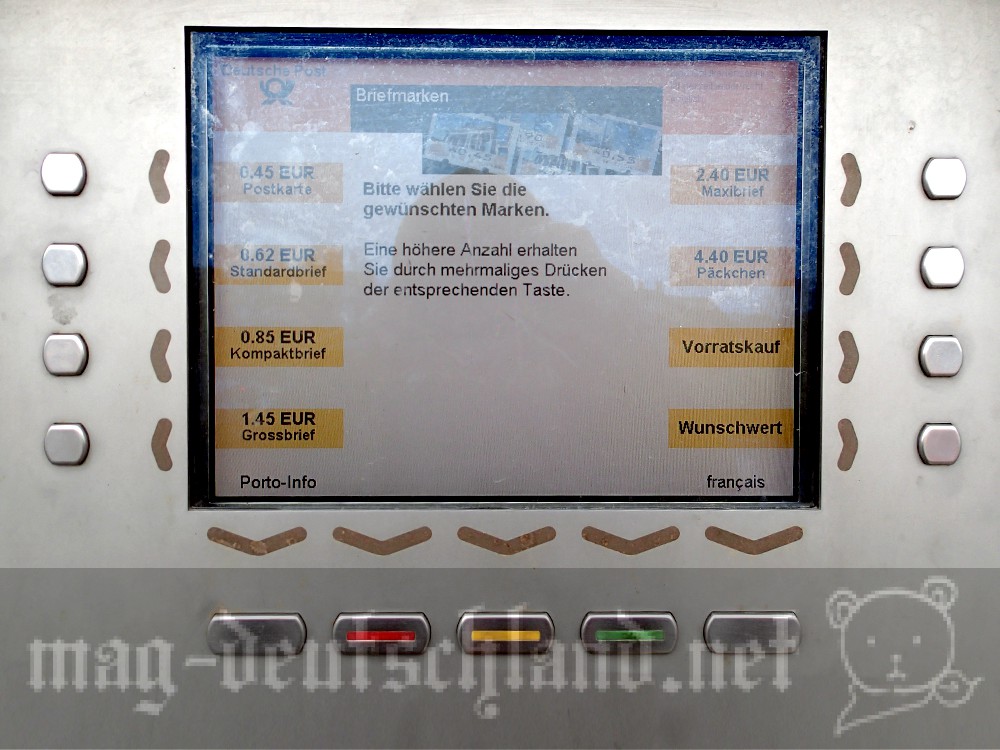 ドイツの切手自動販売機